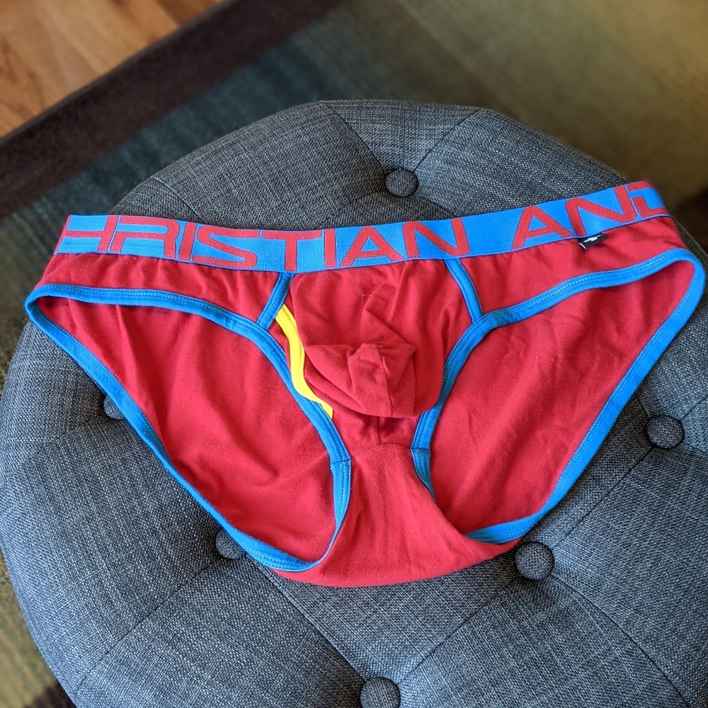 Andrew Christian tagless fly brief - XL